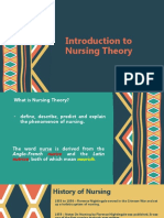 Introduction To Nursing Theory Module 1