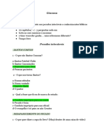 Gincana sobre pecados intocáveis: perguntas e respostas