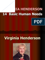 Virginia Henderson 14 Basic Human Needs