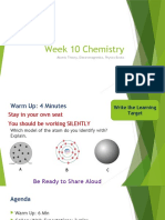 Week 10 Chemistry: Atomic Theory, Electromagnetics, Physics Basics