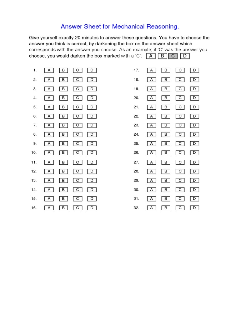 Practice Test For Mechanical Reasoning Mrt Pdf Lever Gear