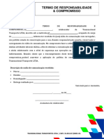 Termo de Responsabilidade & Compromisso - Radios de Comunicação