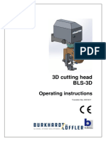 3D Cutting Head BLS-3D: Operating Instructions