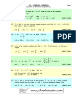 Complex Number Formulae and Concepts