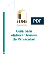 Guia para Elaborar Avisos de Privacidad