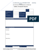 Análisis y Descripcion Del Puesto