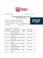 Business Registration Form and BMC