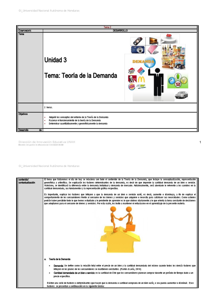 Teoría de la Demanda: Conceptos y Factores | PDF | Curva de demanda ...