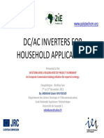 Dc/Ac Inverters For Household Applications: Presented at The