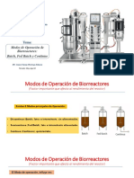 Modos de Operación de Biorreactores