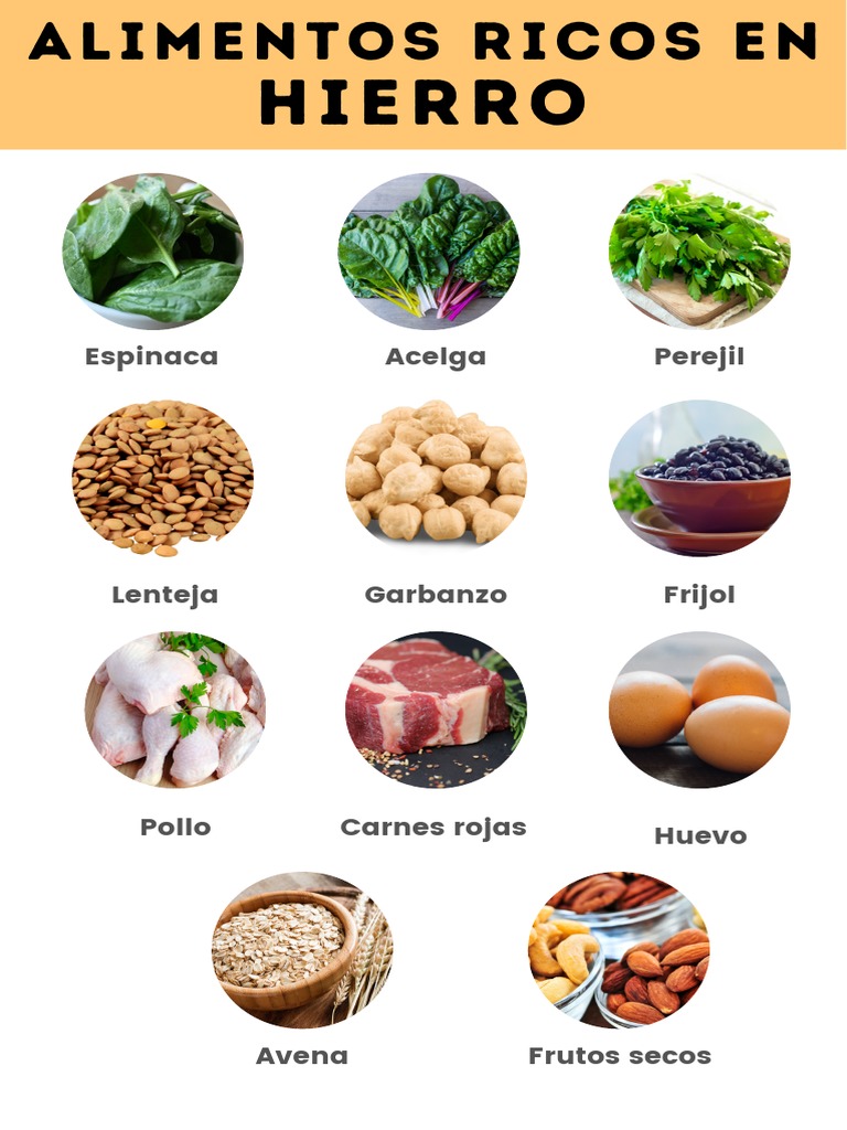 Alimentos Ricos en Hierro | PDF