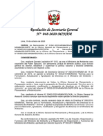 Resolución Sobre Aprobación de Directivas