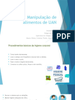 Manipulação de Alimentos de UAN Slide