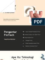 Template Teknologi Teknologi Finansial (Fintech) Elemen 3D Krem