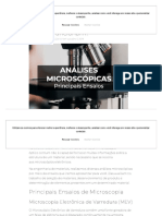 Ensaios de Microscopia - Quais São e Como Funcionam - Materiais Júnior