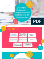 UNIDAD I. - Evaluación y Complementación Del Protocolo de Investigación M.E. ANA LILIA OCEGUEDA RIVERA
