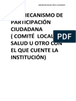 Plan Local de Salud Centro Salud Catamayo