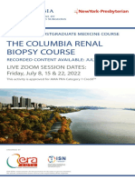 The Columbia Renal Biopsy Course: Live Zoom Session Dates: Friday, July 8, 15 & 22, 2022