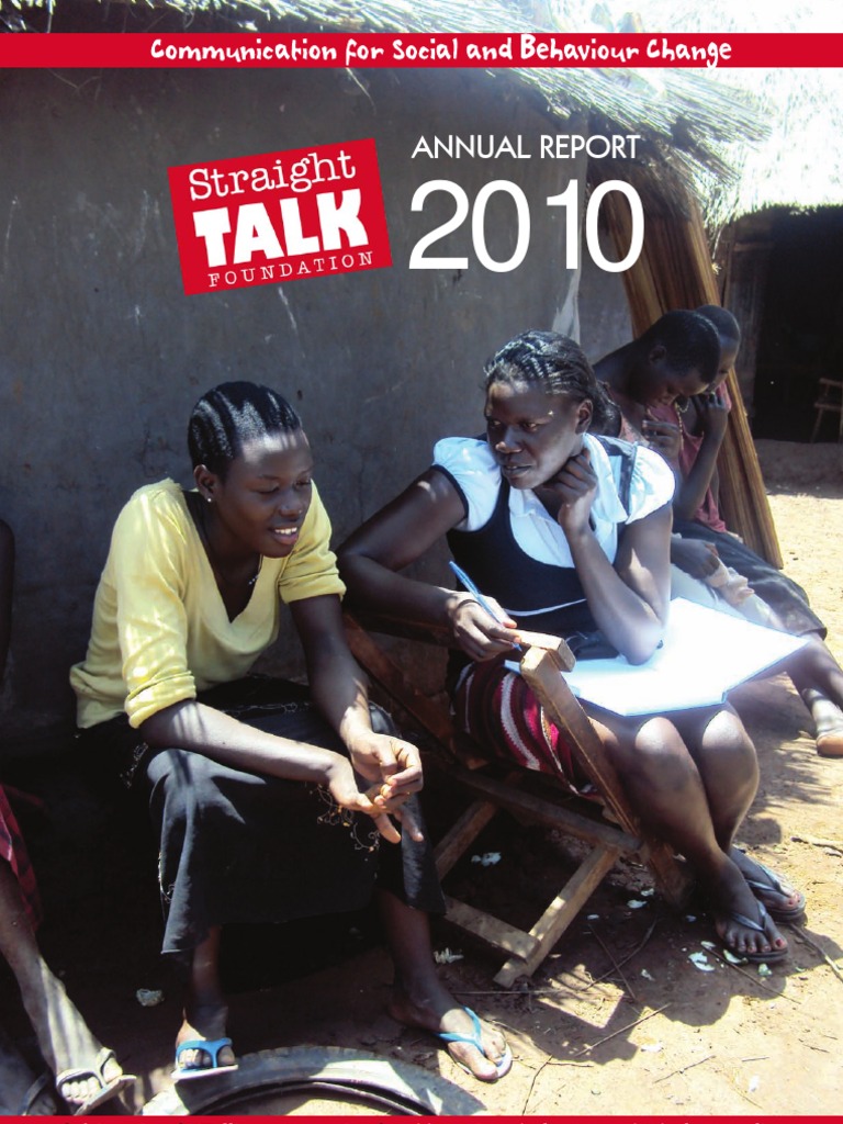 Straight Talk Foundation Annual Report, 2010 | PDF | Sex Education |  Adolescence