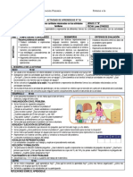 Representamos Cantidades Relacionadas Con Las Actividades Familiares.