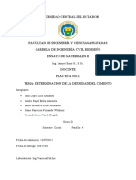 Práctica No. 1 - Densidad Del Cemento