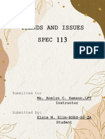 Trends and Issues SPEC 113