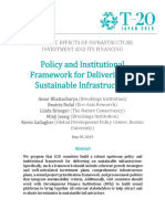t20 Japan Tf4 10 Policy Institutional Framework Delivering Sustainable Infrastructure