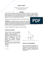 Informe - Lab - Pendulo Simple