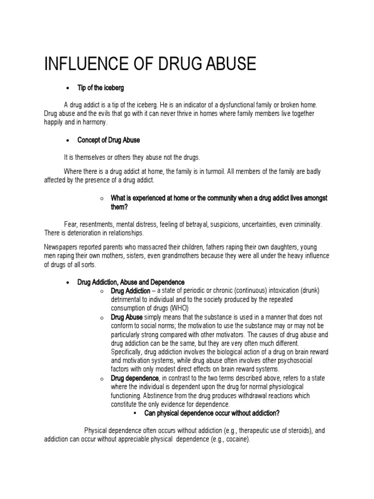 dissertation on drug abuse pdf