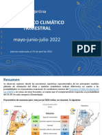 Pronostico Climatico Trimestral 052022