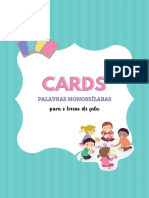 Cards Monossílabas - Treino de Fala
