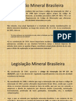 Legislação Minerária Brasileira