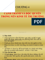 CHƯƠNG 4. CANH TRANH VÀ ĐỘC QUYỀN TRONG NỀN KINH TẾ THỊ TRƯỜNG