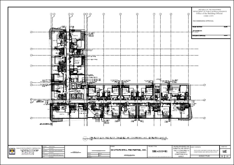 As-Built Air Conditioning Plan | PDF