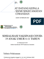 Sosialisasi Vaksinasi Anak Usia 6-11 Tahun PKM CIWANDAN