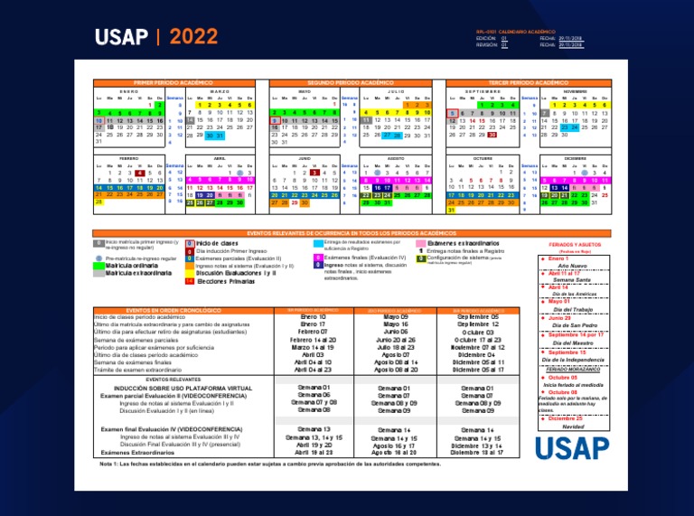 Calendario2022USAP PDF
