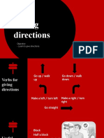 Giving Directions: Objective - Learn To Give Directions