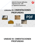 Unidad III.-Cimentaciones Profundas