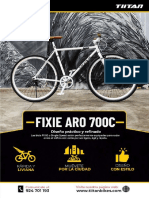 Bicicleta de Ciudad Berlin Tiitan Fixie Aro 700C