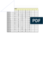 Planilla de Excel de Encuesta