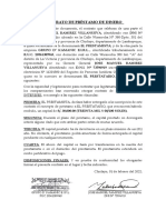 Contrato de Préstamo de Dinero