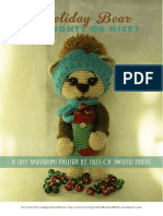 Nice Little Holiday Bear Amigurumi Free Pattern Tales of Twisted Fibers