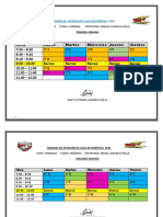 Horario de Robótica 2022 Daip Ernan Lunarejo de Acuerdo A Las Horas de Recreo