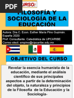 Filosofía y Sociología