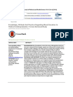 Knowledge, Attitude and Practice Regarding Blood Donation in Medical Undergraduates: A Cross Sectional Study