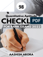 Quant Checklist 98 PDF 2022 by Aashish Arora