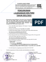 Pengumuman KKN-PMM