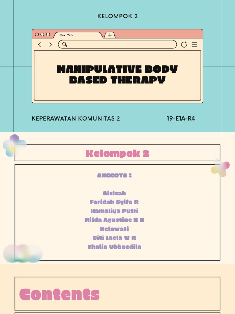 MANIPULATIVE BODY BASED THERAPY PDF