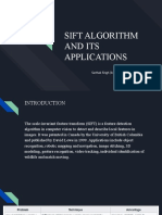 Sift Algorithm and Its Applications: Sarthak Singh (16102153)