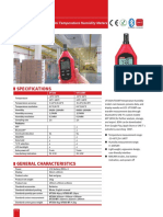 Specifications: UT333/UT333 BT Series Mini Temperature Humidity Meters